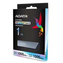 USB Pendrive Adata AELI-UE800-1T-CSG 1 TB Schwarz Silberfarben