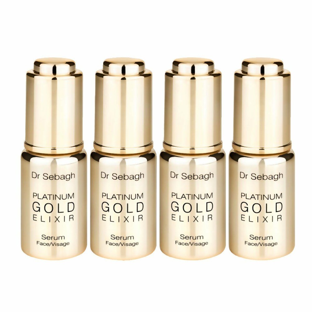 Gesichtsserum Dr. Sebagh Platinium Gold Elixir 4 x 10 ml