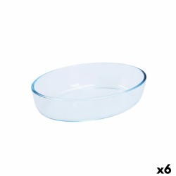 Ofenschüssel Pyrex Classic Vidrio Durchsichtig Glas Oval 26 x 18 x 7 cm (6 Stück)