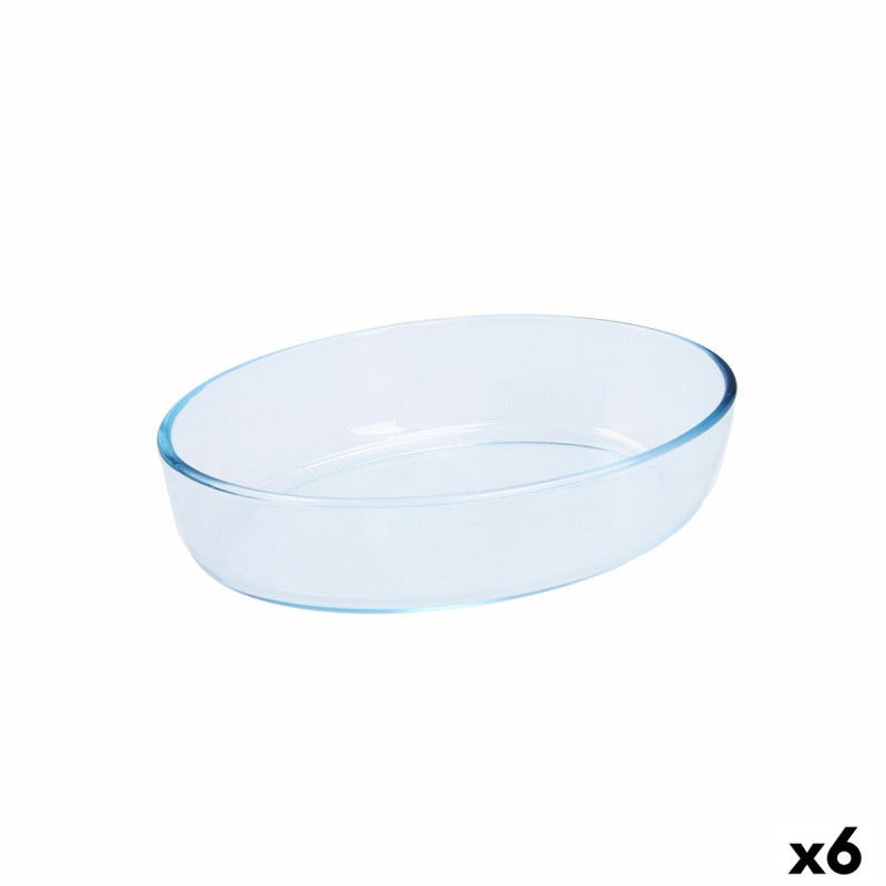 Plat de Four Pyrex Classic Vidrio Transparent verre Ovale 26 x 18 x 7 cm (6 Unités)