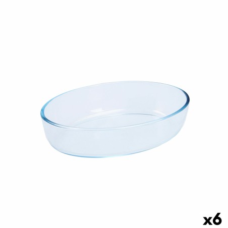 Oven Dish Pyrex Classic Vidrio Transparent Glass Oval 26 x 18 x 7 cm (6 Units)