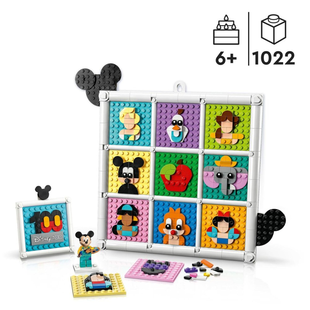 Konstruktionsspiel Lego 43221 100 Years of Disney Bunt 1022 Stücke