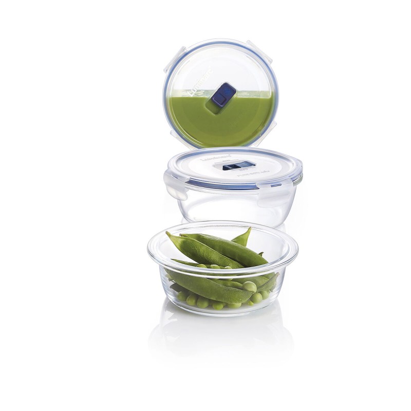 Lunchbox hermetisch Luminarc Pure Box Active 670 ml 14 x 6 cm zweifarbig Glas (6 Stück)