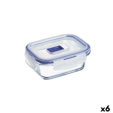 Lunchbox hermetisch Luminarc Pure Box Active 380 ml 12 x 9 cm zweifarbig Glas (6 Stück)