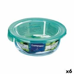 Runde Lunchbox mit Deckel Luminarc Keep'n Lagon türkis 420 ml 11,5 x 5,4 cm Glas (6 Stück)