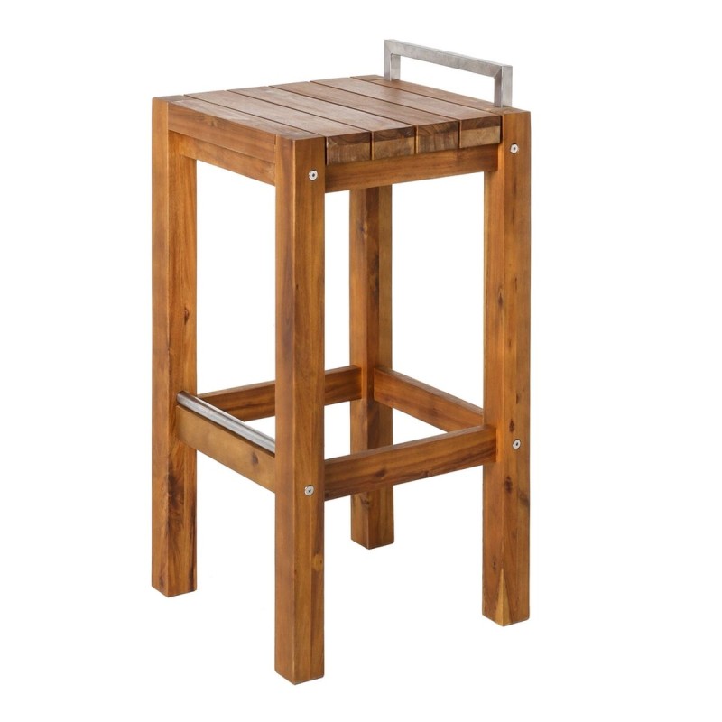 Tabouret Norah Bois Acier inoxydable 40 x 40 x 80 cm