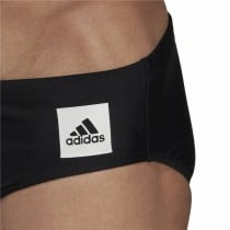 Herren-Slip Adidas Solid Schwarz