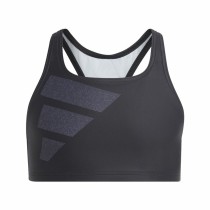 Bikiniunterteil für Mädchen Adidas Big Bars Schwarz