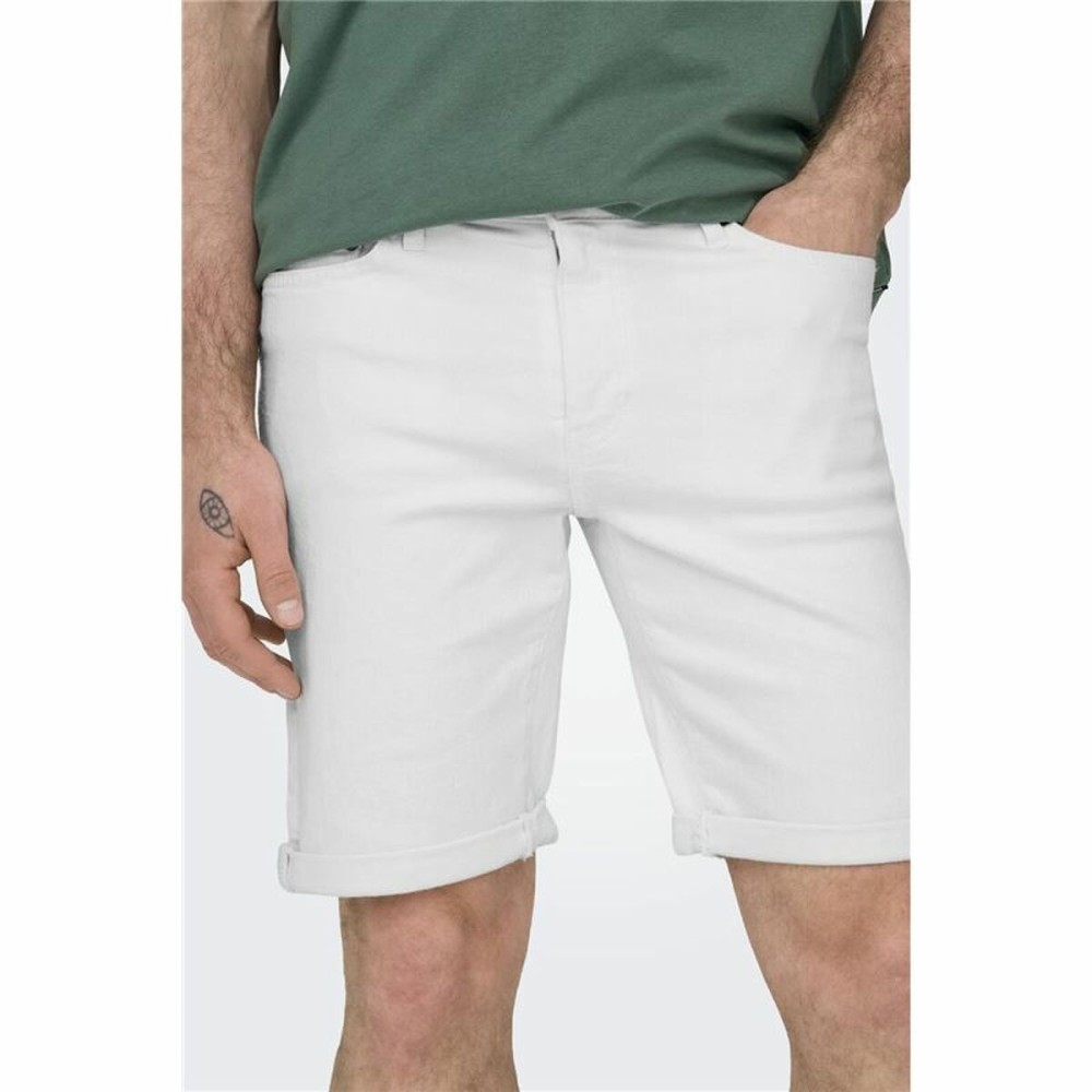 Herren Shorts Only & Sons Onsply 9297 White Weiß