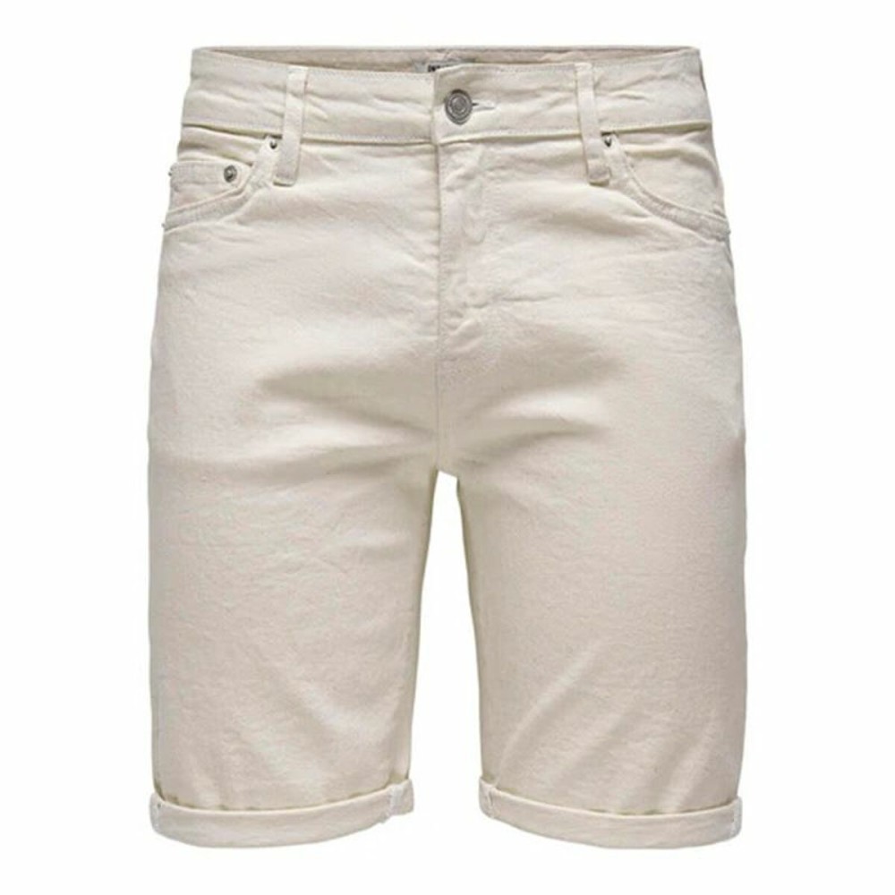 Herren Shorts Only & Sons Onsply 9296 Ecru Beige