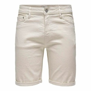 Shorts pour Hommes Only & Sons Onsply 9296 Ecru Beige