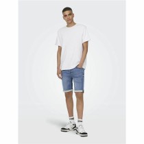 Men's Denim Shorts Only & Sons Onsply 8584 Blue Denim Blue