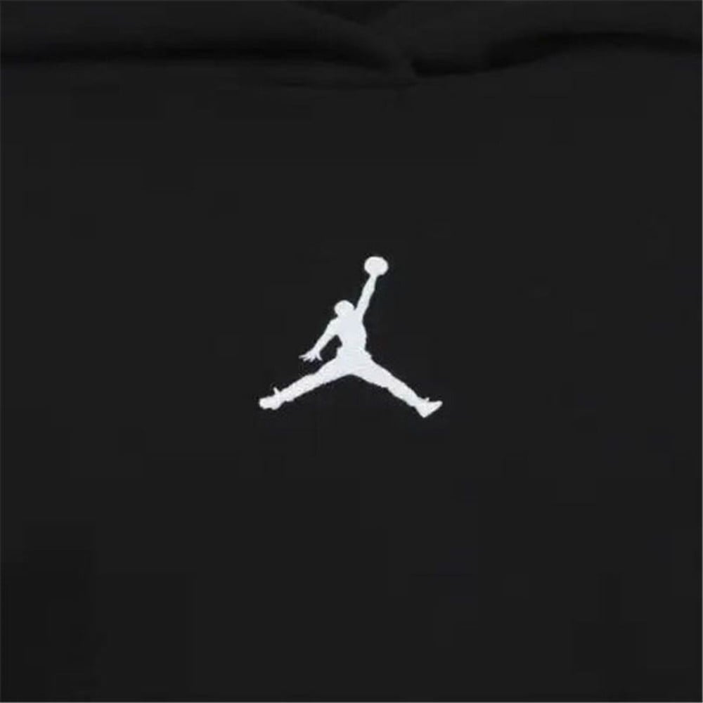 Hooded Sweatshirt for Girls Jordan Icon Play White Black