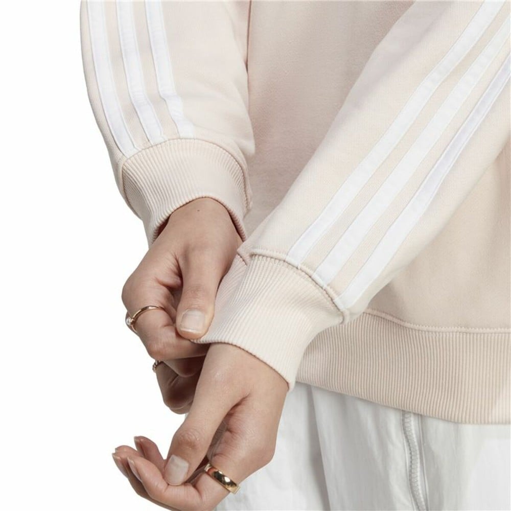 Women’s Hoodie Adidas 3 Stripes Ft Swt White Beige