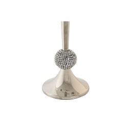 Candle Holder DKD Home Decor 30 x 12 x 46 cm Silver Aluminium Chromed