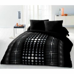 Housse de Couette HOME LINGE PASSION Steevy Noir 220 x 240 cm