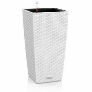 Plant pot Lechuza 40 x 40 x 75 cm White Black polypropylene