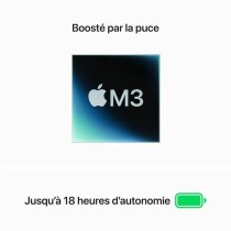 Ordinateur Portable Apple M3 16 GB RAM 512 GB SSD AZERTY