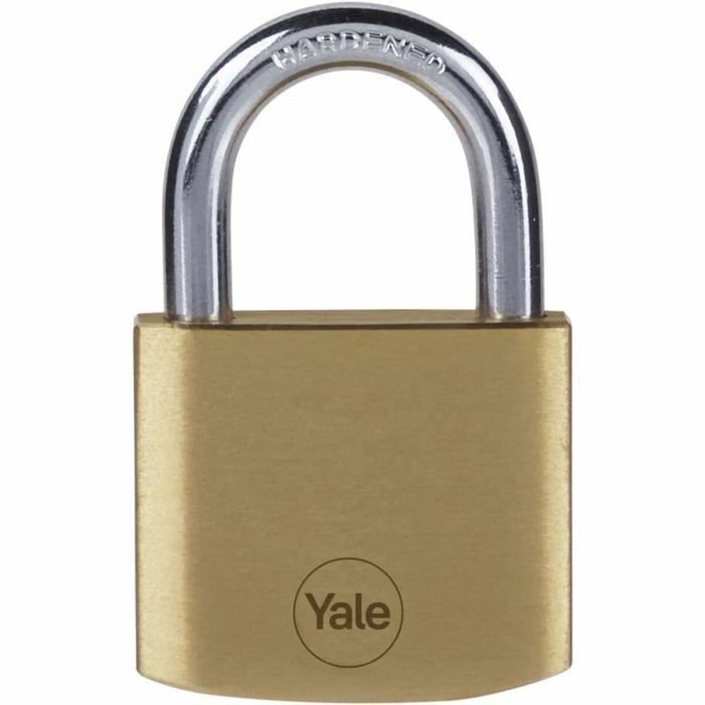 Key padlock Yale Rectangular Golden