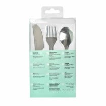 Pieces of Cutlery Béaba Blue Light Green Metal 3 Pieces