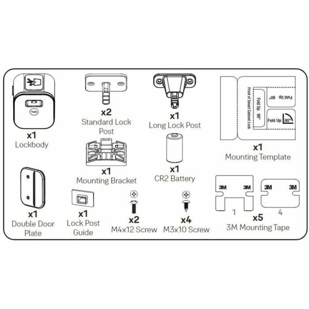 Lock Yale White Plastic