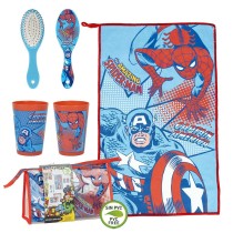 Kinder Reisetoilettengarnitur The Avengers Blau 23 x 15 x 8 cm 4 Stücke