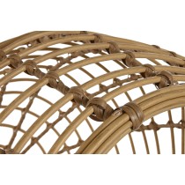 Haustierbettchen Home ESPRIT Weiß natürlich Synthetischer Rattan 60 x 58 x 58 cm