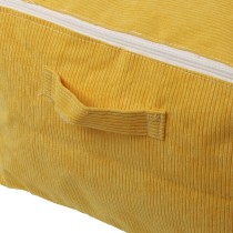 Boîte de rangement Versa Corduroy 38 x 26 x 26 cm Jaune