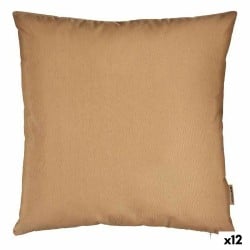 Housse de coussin 60 x 0,5 x 60 cm Beige (12 Unités)