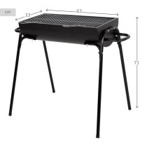 Barbecue Portable Aktive Métal Acier inoxydable 91 x 71 x 33 cm