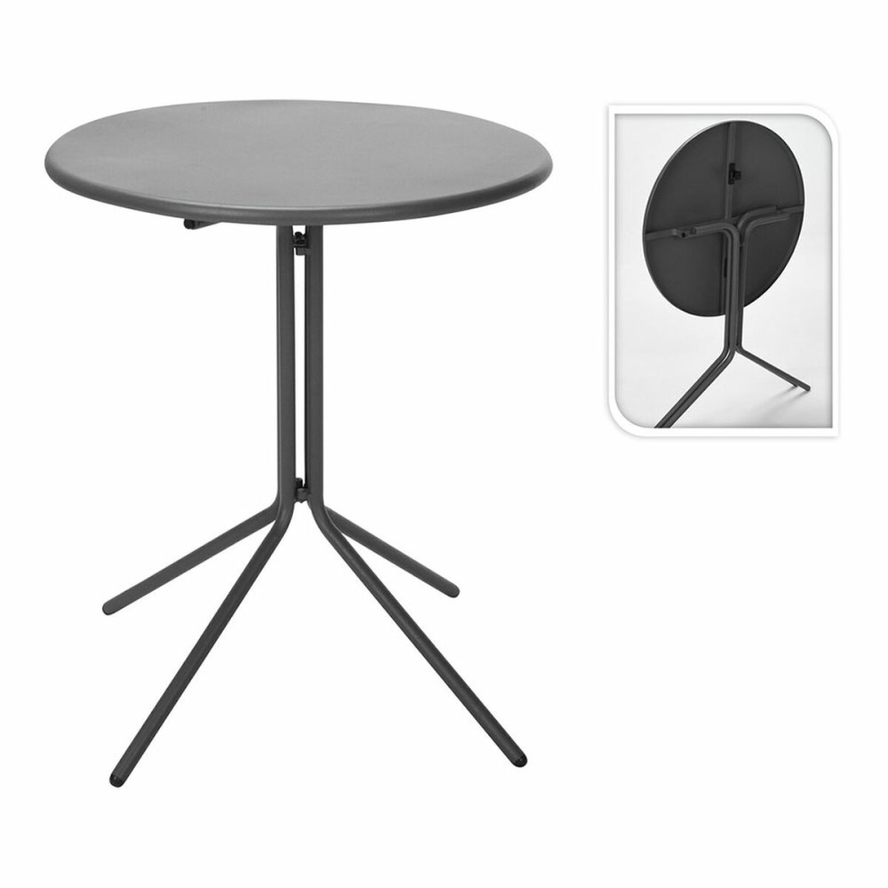 Table Klapptisch Ambiance x99001600 Dunkelgrau Ø 58 x 70 cm