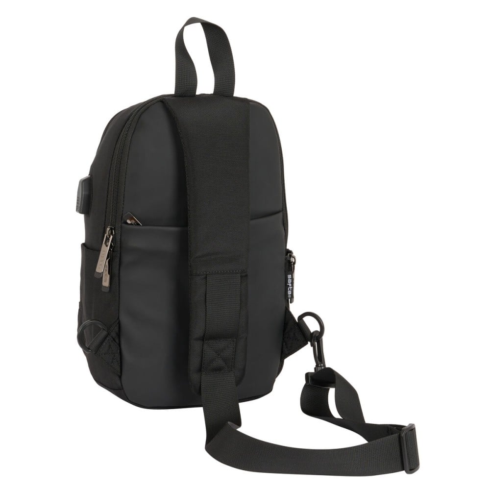 Rucksack Safta Black Black 18 x 34 x 12 cm