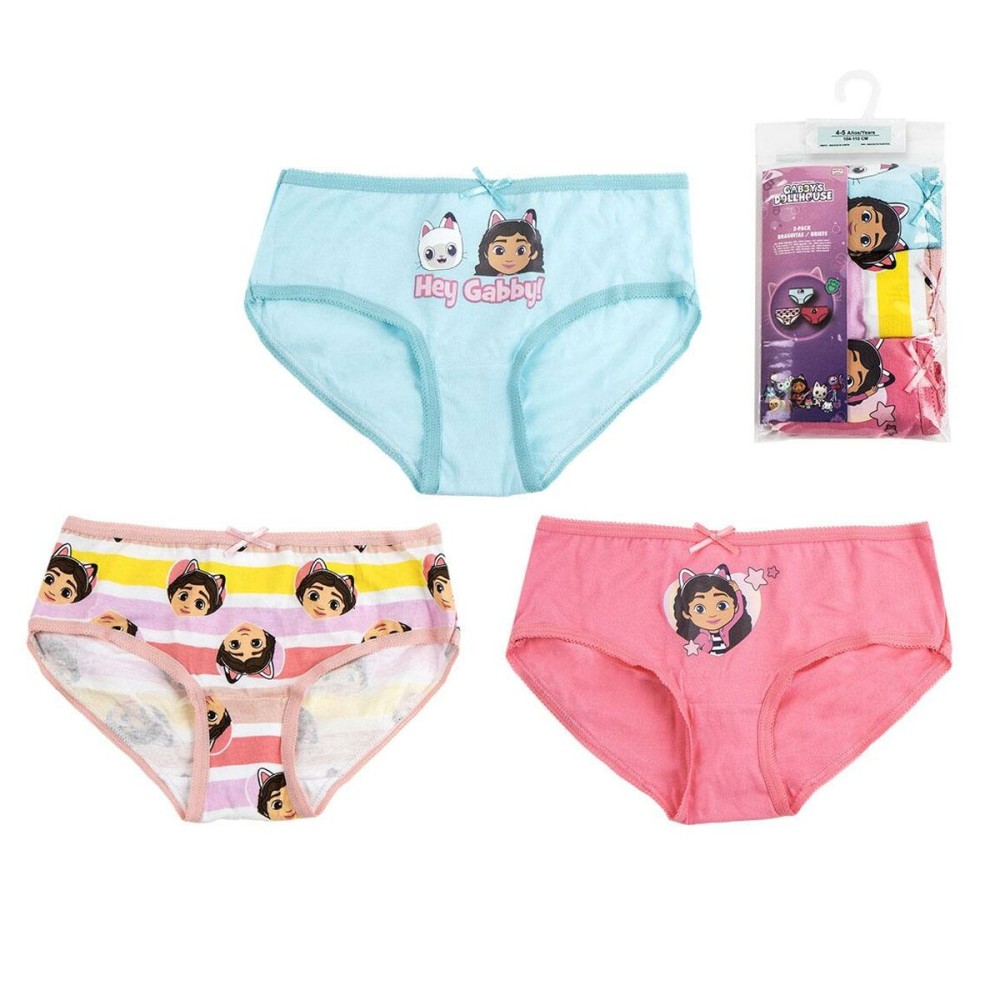 Pack of Girls Knickers Gabby's Dollhouse Multicolour 3 Units