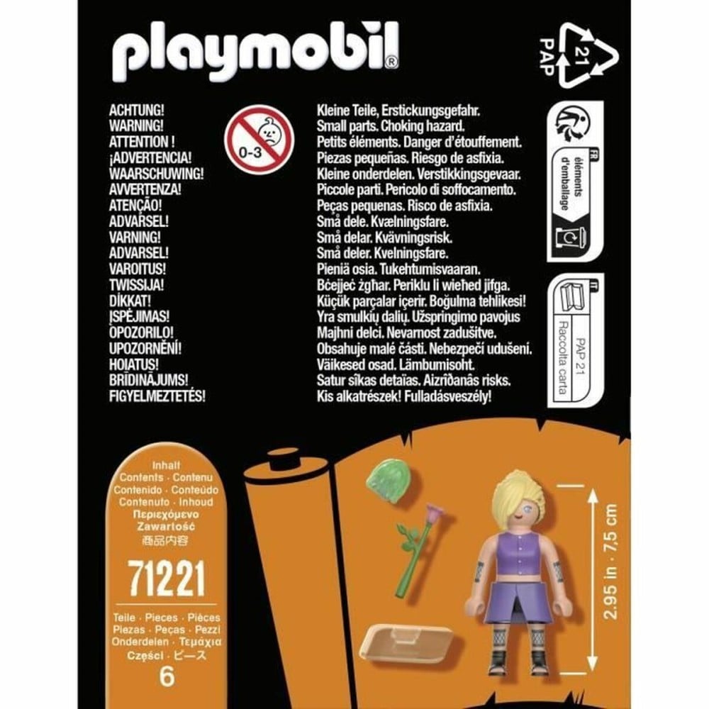 Toy set Playmobil 71221 Naruto Shippuden Plastic 6 Pieces