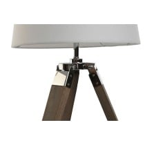 Lampe de bureau Home ESPRIT Blanc Marron Bois 36 x 36 x 60 cm