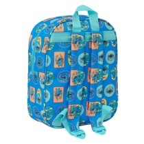 Schulrucksack Lilo & Stitch Blau 22 x 27 x 10 cm 3D