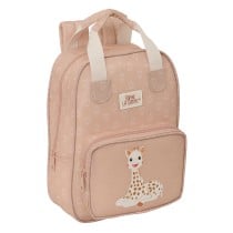 School Bag Sophie la Girafe Beige 20 x 28 x 8 cm