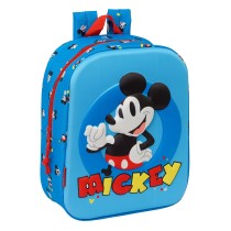 Schulrucksack Mickey Mouse Clubhouse Blau 22 x 27 x 10 cm 3D