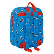 Schulrucksack Mickey Mouse Clubhouse Blau 22 x 27 x 10 cm 3D