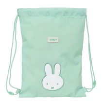 Rucksacktasche mit Bändern Miffy Menta Minze 26 x 34 x 1 cm