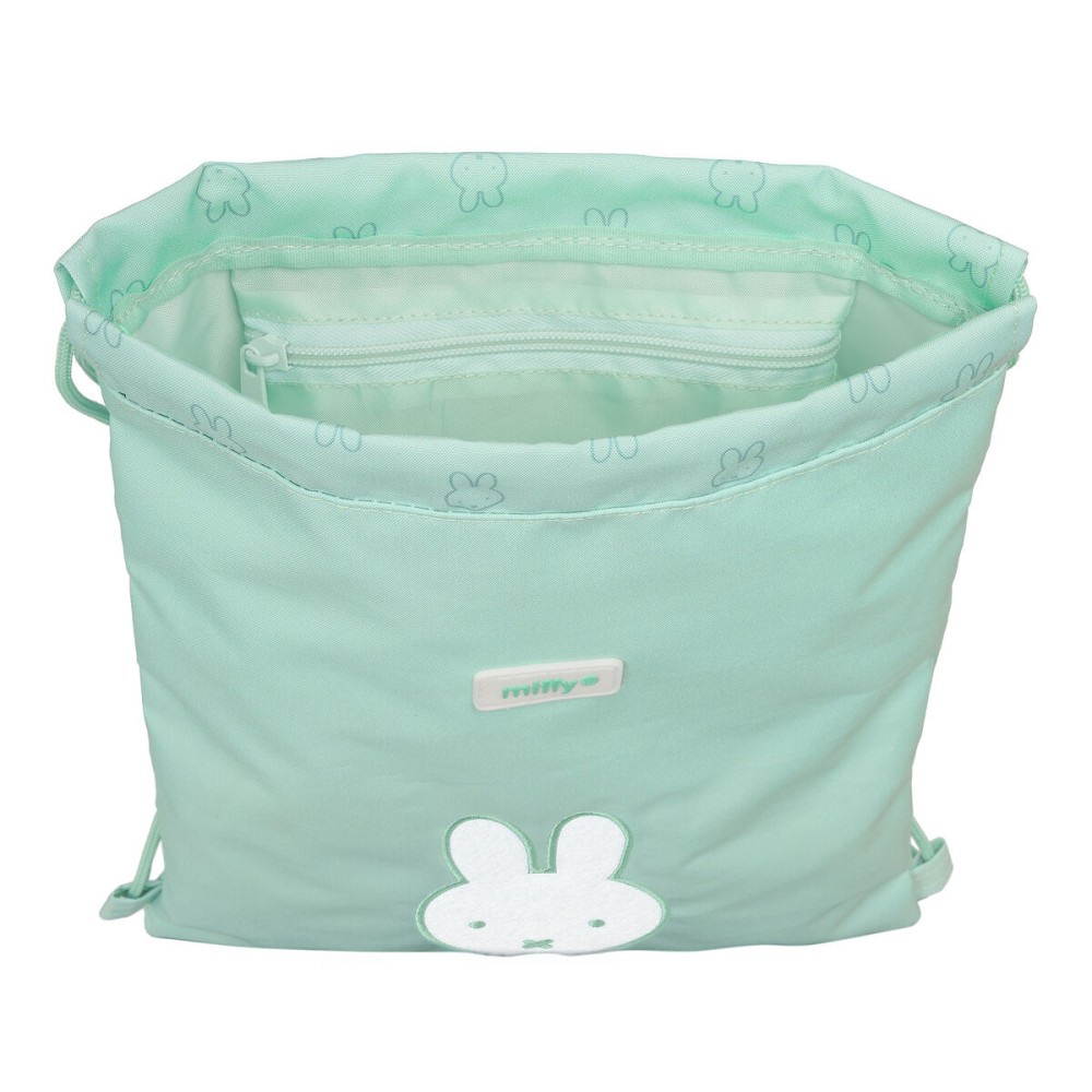 Backpack with Strings Miffy Menta Mint 26 x 34 x 1 cm