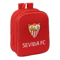 Schulrucksack Sevilla Fútbol Club Rot 22 x 27 x 10 cm 3D