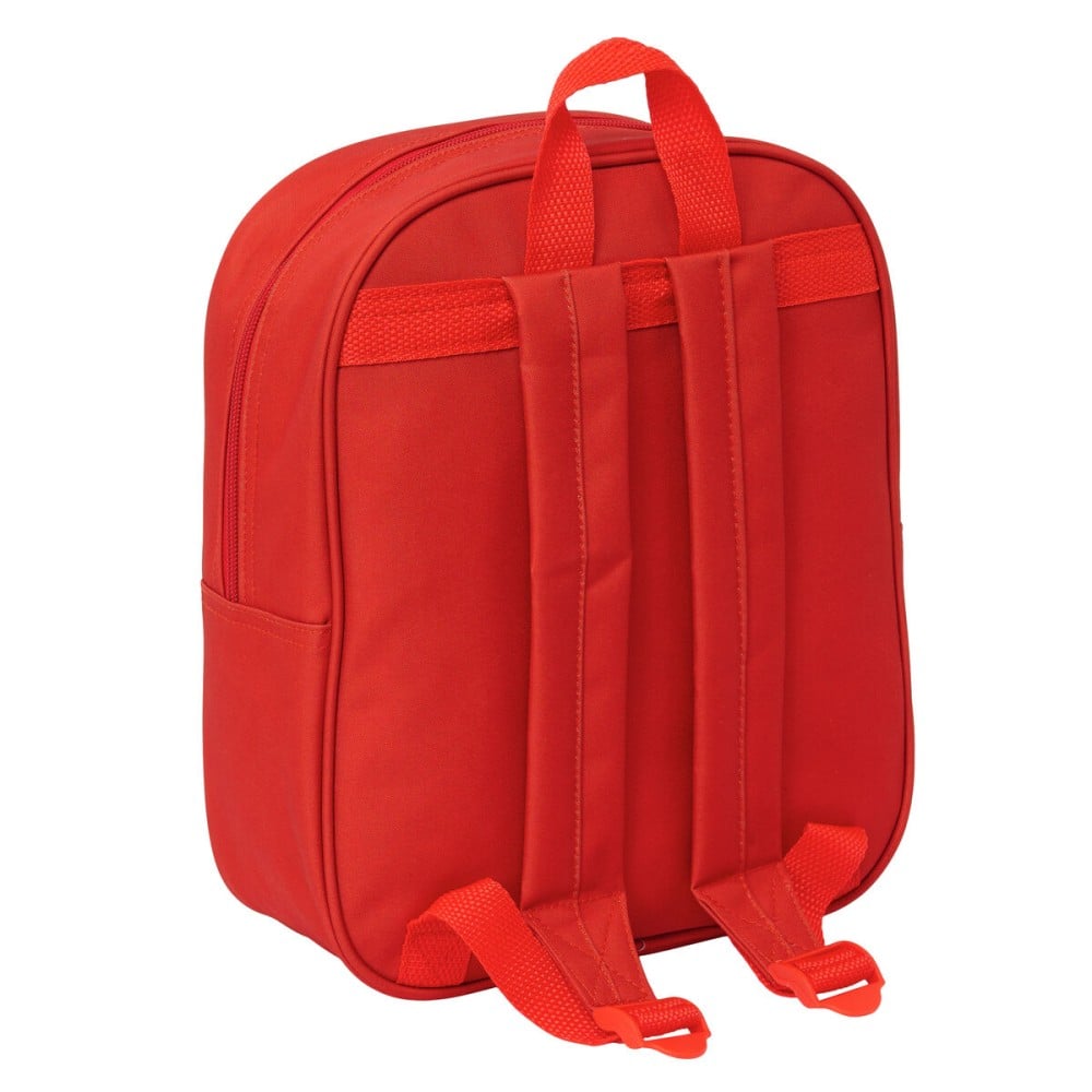 School Bag Sevilla Fútbol Club Red 22 x 27 x 10 cm 3D