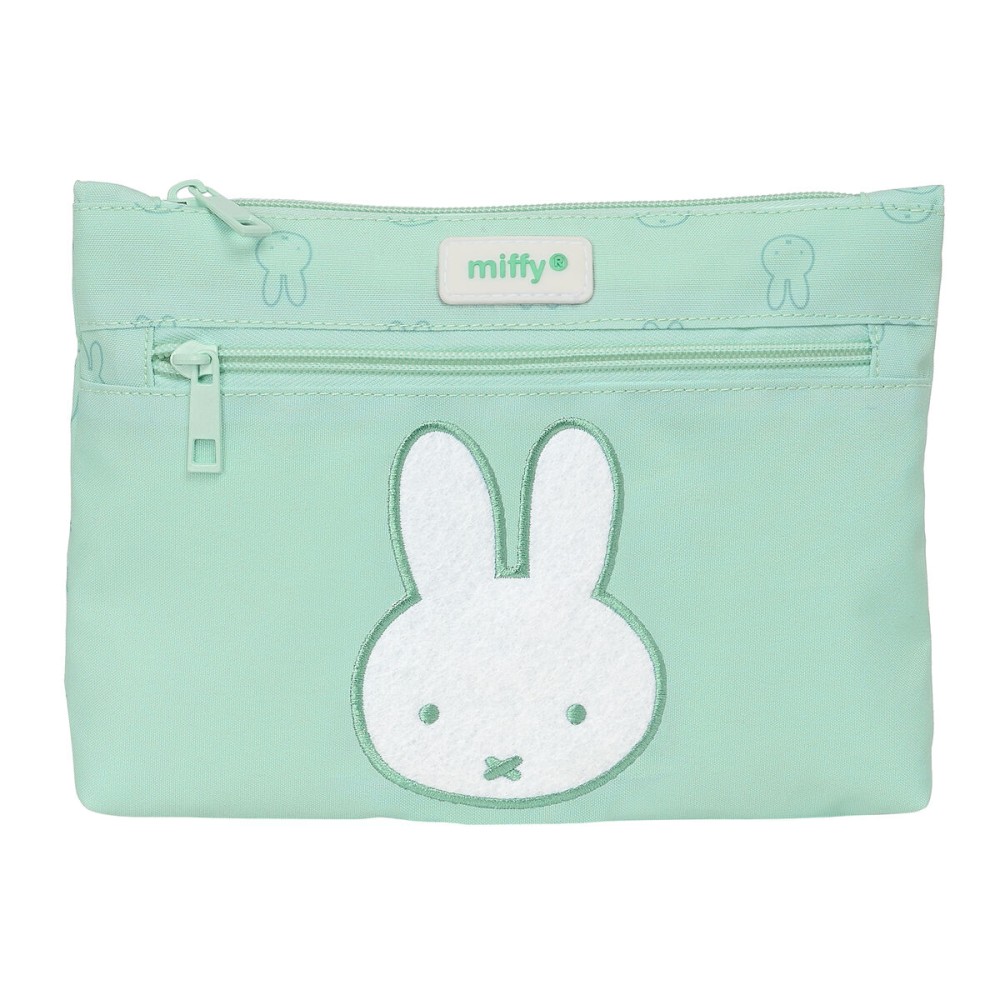 Trousse Fourre-Tout Double Miffy Menta Menthe 23 x 16 x 3 cm