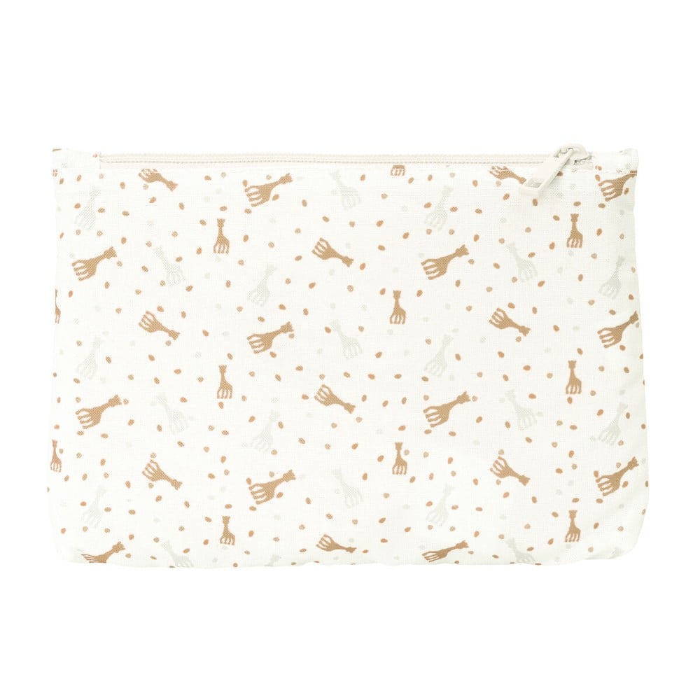 Double Carry-all Sophie la Girafe Beige 23 x 16 x 3 cm