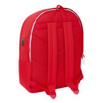 Rucksack for Laptop and Tablet with USB Output Sevilla Fútbol Club Red 31 x 44 x 18 cm