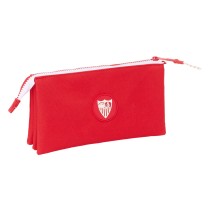 Trousse Fourre-Tout Triple Sevilla Fútbol Club Rouge 22 x 12 x 3 cm