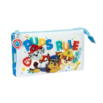 Trousse Fourre-Tout Triple The Paw Patrol Pups rule Bleu 22 x 12 x 3 cm