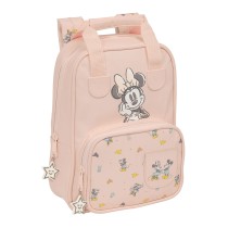 School Bag Minnie Mouse Baby Pink 20 x 28 x 8 cm