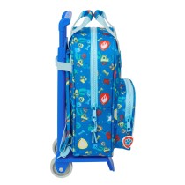 Schulrucksack mit Rädern The Paw Patrol Pups rule Blau 20 x 28 x 8 cm